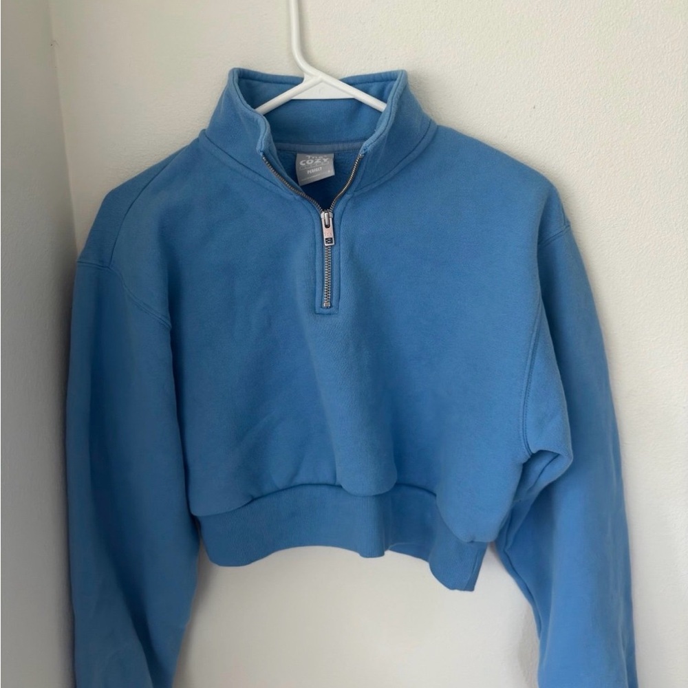Aritzia TNA Perfect Cozy Fleece Quarter Zip